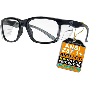 E60 Anti-Fog Safety Glasses with Side Shields ANSI Z87 Eye Protection lab chemistry goggles Optical Eyeglass