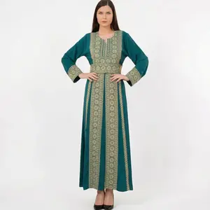 Marwa Thobe - Women’s Embroidered Dress, Perfect for Eid Dress, Wedding, Ramadan, Gifts for Her, Abaya, Eid Dresses