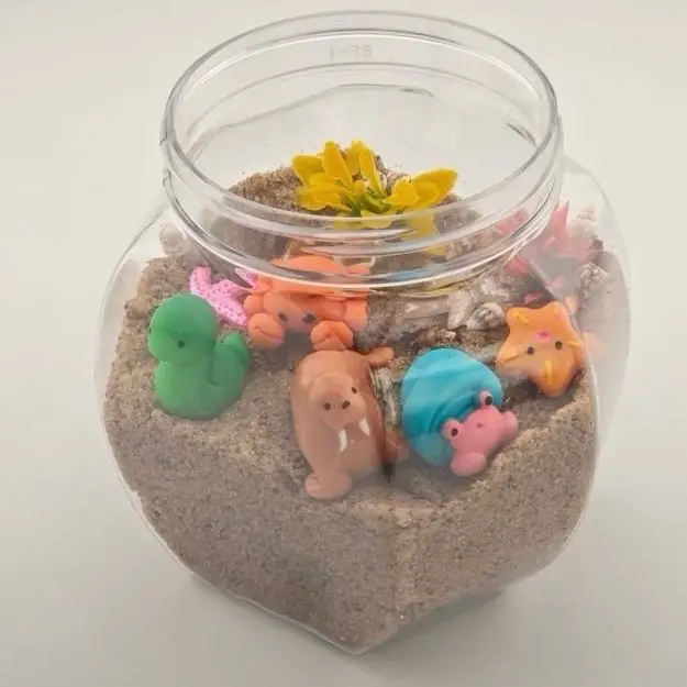 Beach Critter Jar sensory sand play kit
