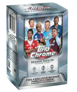 2025-26 Topps Chrome UEFA Champions League Value Box Blaster