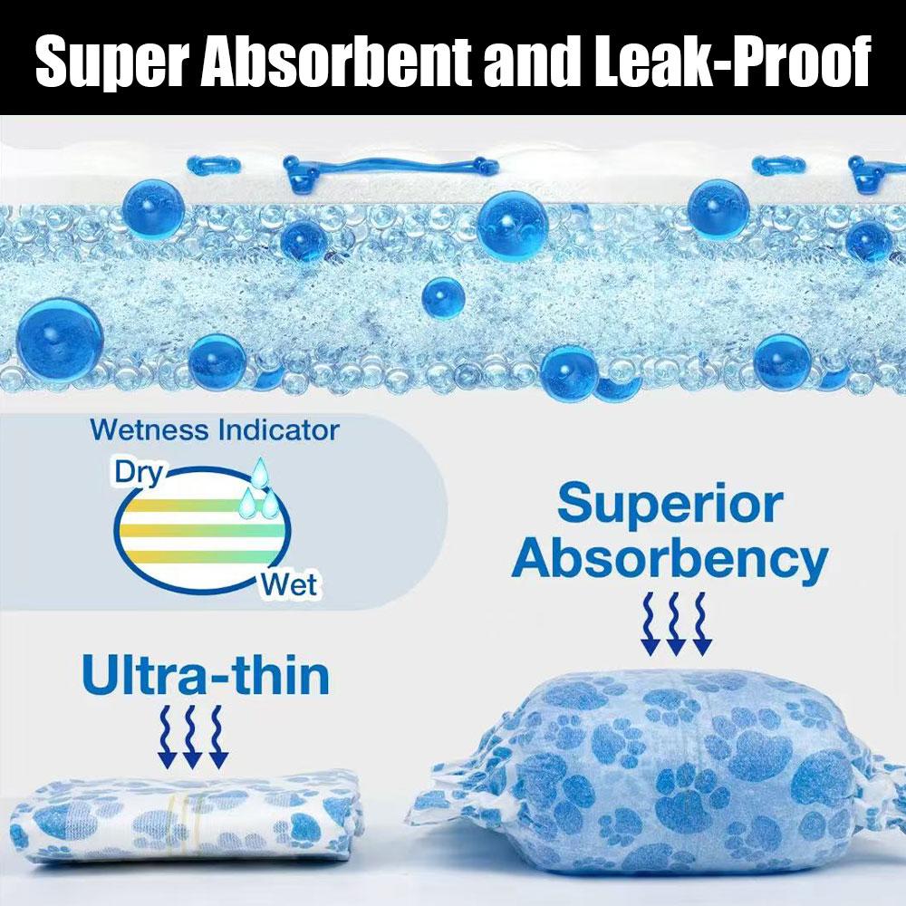 DONO Disposable Male Dog Diapers,Doggie Diapers Wetness Indicator Leak-Proof Dog Belly Wraps, Rapid-Dry Gel Technology Puppy Diapers for Excitable Urination Incontinence