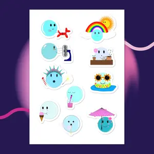 Bubbles Sticker Sheet