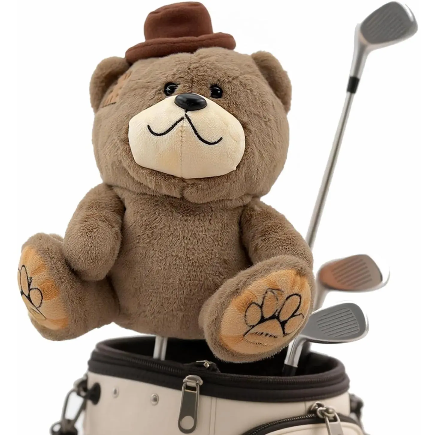 Bear Golf Driver Headcover - Funny  Plush Golf Club Cover,  Protection, for Men & Women Golfers