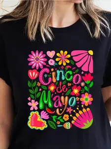Cinco De Mayo Shirt: Mexican Fiesta Floral Tee