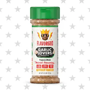 FlavorGod Garlic Lover's Seasoning with Freshly Ground Garlic, Onion, Basil, Thyme and Parsley - Spice