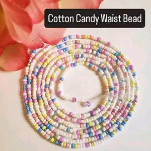 Cotton Candy Tie-On Waist Bead