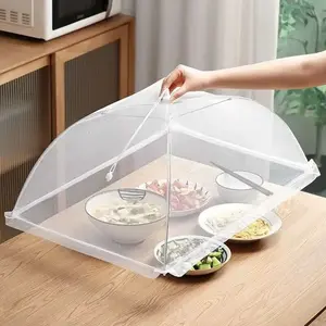 Food Cover Mesh Folding Washable Flies Tables Cover Insect Proof Protective Dish Covers Home Kitchen Storage Accessaries NONE