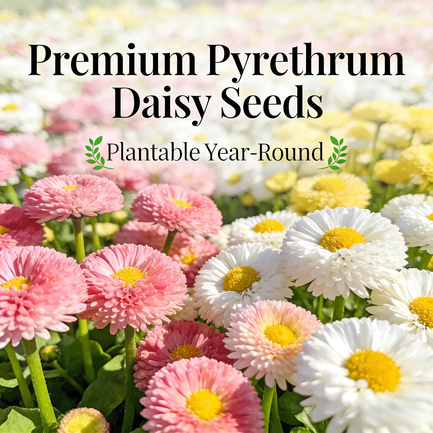 Pyrethrum Daisy Seeds Chrysanthemum Cinerariifolium Non GMO Heirloom  Natural Ornamental Flower Seeds Easy Grow Backyard Garden Lawn Patio  Balcony Outdoor Landscape Home Gardening Untreated Planting Seeds - TikTok  Shop