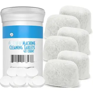 - Designed For  Cleaning Kit - 40 Cleaning Tablets and 6 Water Filters for  Espresso Machines - 2g Espresso Machine Tablets