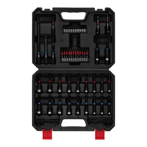 68-Piece Magnetic Nut Driver Set for Impact Drill, Metric & SAE, Includes Screwdriver Bits, Quick-release Bit Extension Holder, Socket Adapters & Wing Nut Driver