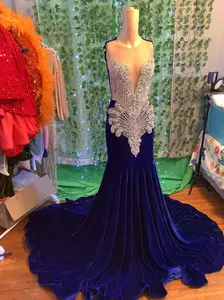 Royal Blue Mermaid Prom Dress