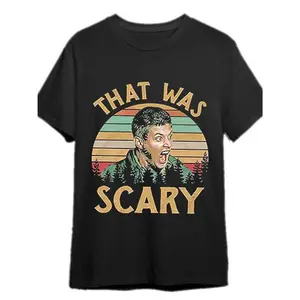 Halloween Skull T-shirt Dean Winchester Supernatural Vintage Scary Graphic T-Shirt Collection For Men Made In USA