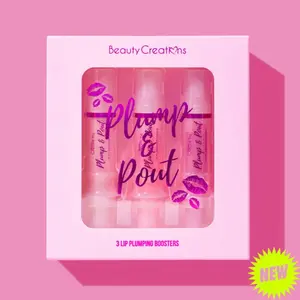 Beauty Creations Plump & Pout Lip Plumping Booster- 3 PIECE SET Gloss Makeup