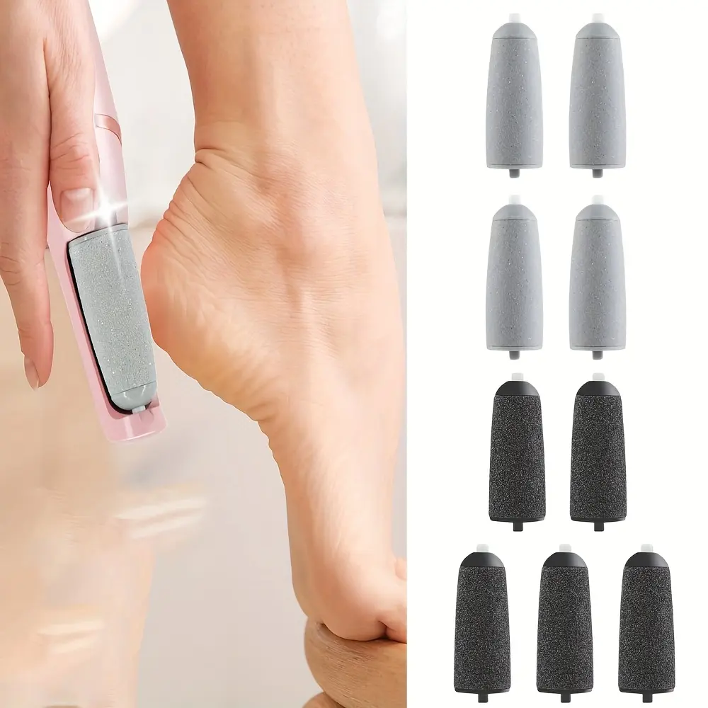 Pack of 9 Electric Tool Set Foot File Replacement Head Including 5 Black Coarse Sand and 4 Light Gray Replacement Sanding Heads for Removing Foot Skin,Dead Skin,Scabs,And Hard Skin,Fathersdaygift,Hand Tools Kits