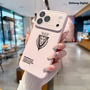 lion Bible Verse PHILIPPIANS 4:13 Premium Dopamine Ins Style Solid Color Phone Case with Ultra Skin friendly Touch, camera lens protective film Case for Apple iPhone 17 Pro Max Air 16 15 14 13 12 Anti-drop Silicone Shockproof Cellphone Cover