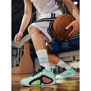 Men's Colorblock Lace Up?Sports?Basketball Shoes, Sporty Breathable Comfortable Non-slip?Sports?Basketball Shoes,?Sports?Basketball Footwear for Men