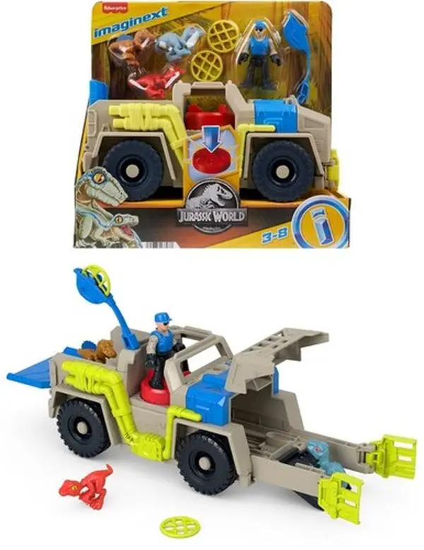 Imaginext Jurassic World Track & Transport Dino Truck  [COLLECTIBLES]