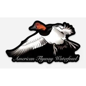 Canvasback Sticker - American Flyway Waterfowl Design - Decorative Ornament for Home Decor Decoration