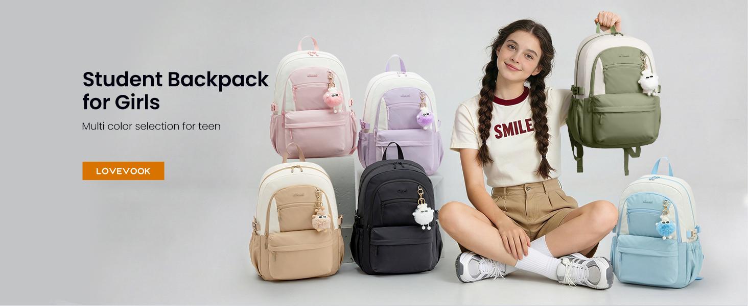 LOVEVOOK School Backpack for Teen Girls & Women, 35L Large Laptop Backpack with 40oz Water Bottle Pocket, Waterproof Cute College Bookbag, Student Backpack for Middle High School Travel Work LOVEVOOK School Backpack for Teen Girls & Women, 35L Large Laptop Backpack with 40oz Water Bottle Pocket, Waterproof Cute College Bookbag, Student Backpack for Middle High School Travel Work