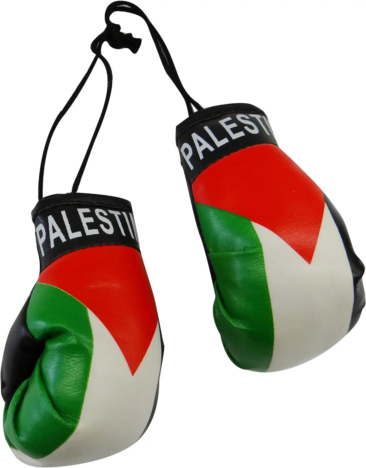 SUPERDAVES SUPERSTORE Palestine Country Flag Mini Boxing Gloves to Hang Over Your Automobile Mirror New