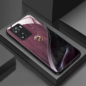Domineering Golden Dragon for OPPO A60 A59 A58 A57 A55 A54 A54s A53 A53S A39 A38 A35 A31 A17K A17 A16K A16s A16 A15 A15s A12 A12s A11k A9 A7 A5 A5s A5Pro A3X A3Pro A3 Hard Case Glass tempered Super texture Simple design Protective Cover