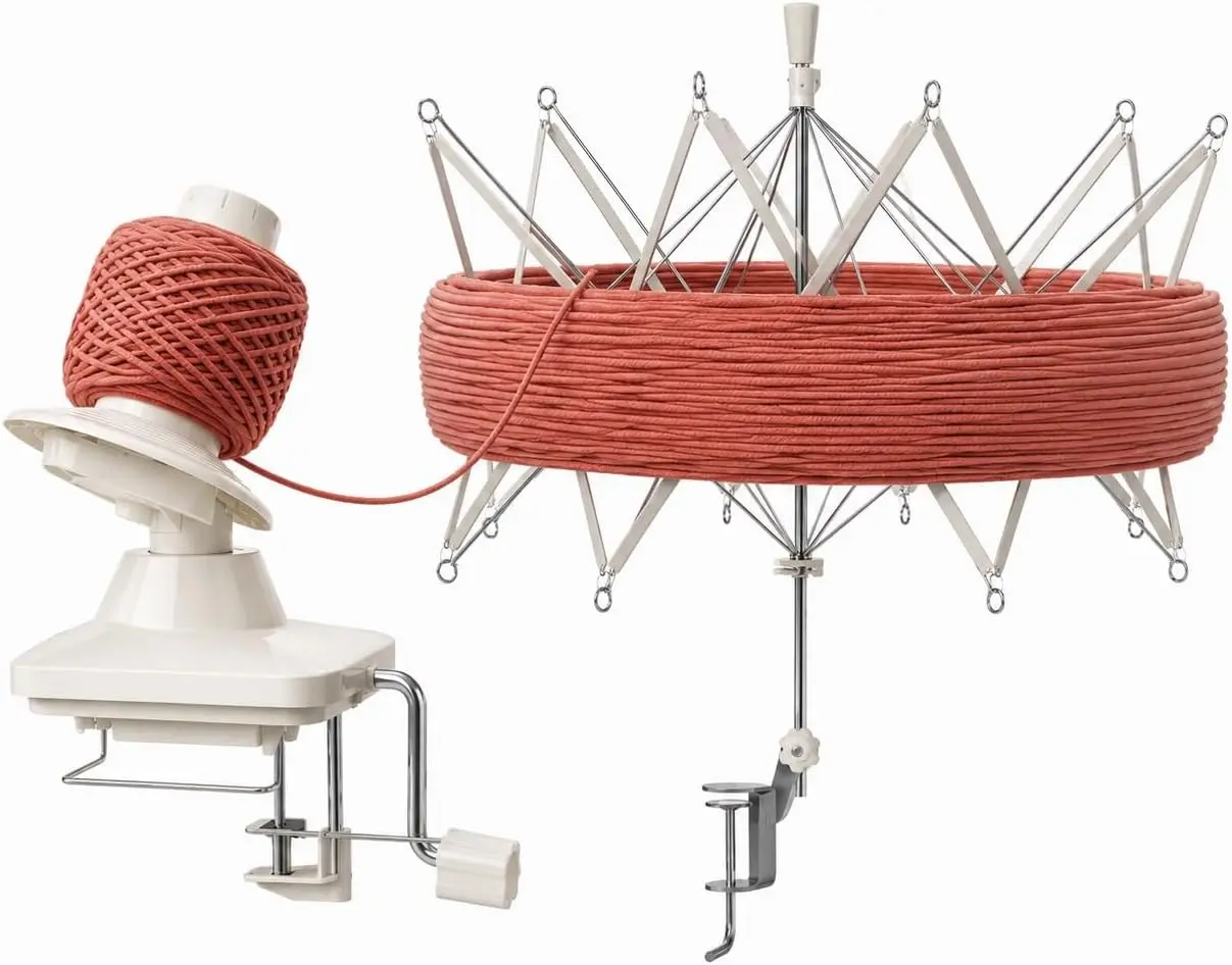 ClarArti - Yarn Swift and Ball Winder Set – Hand-Operated Yarn Winder with Umbrella Swift for Knitting, Crochet & Yarn Cakes Gift