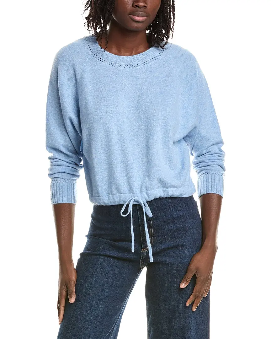 &Isla Daria Tie Hem Cashmere Sweatshirt