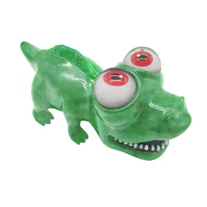 WARM FUZZY Toys (1) Floating Eye Animal Squishy Dinosaur | Funny Sensory Fidget Great for Party Favor, Prize Box, PTA Carnival or School Fundraisers