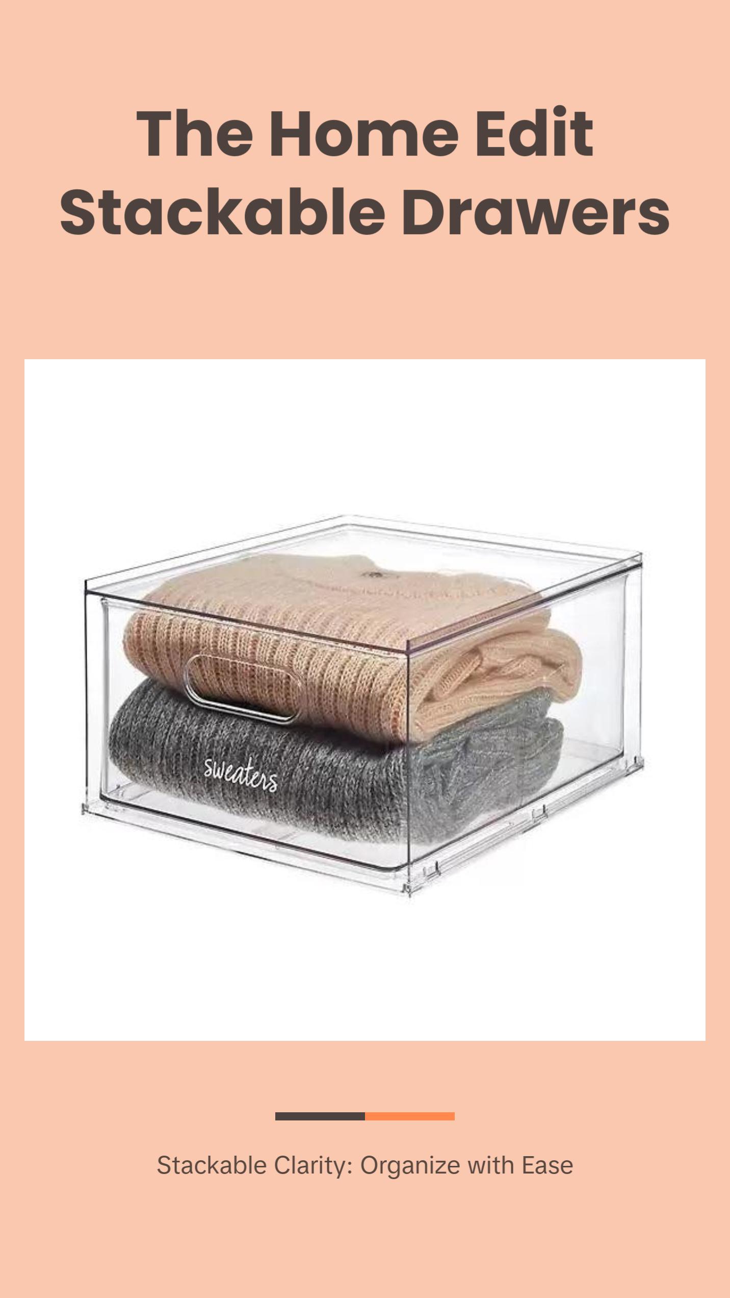 THE HOME EDIT Stackable Drawers