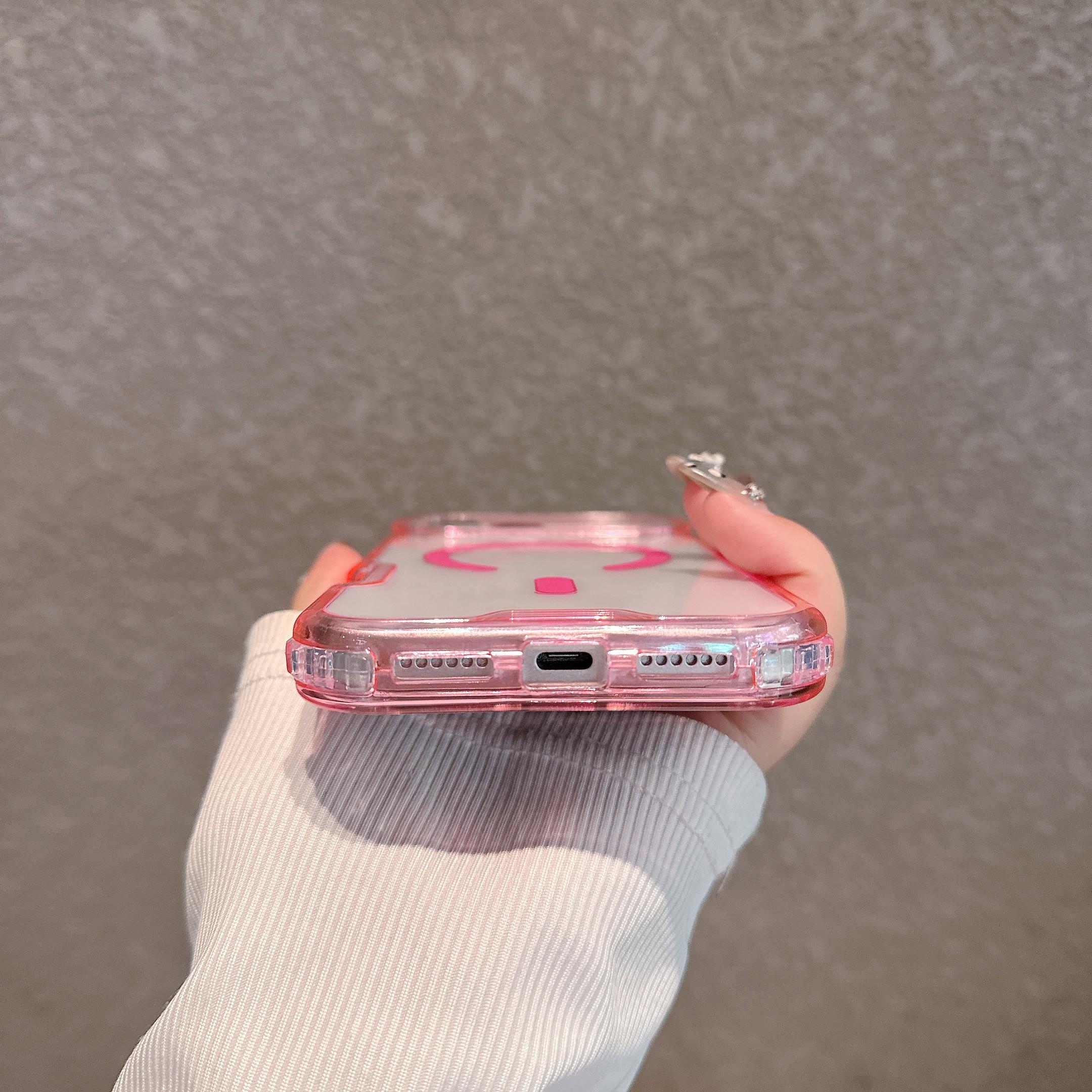 Suitable for MagSafe clear phone case compatible For iPhone 1716 151413Pro Max Plus caseThis two-in-one MagSafe phone case adopts drop-proof design to enhance device protection Very suitable for users who pursue high-quality