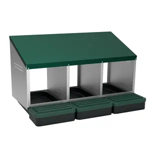 EggHouse Galvanized Nesting Box (Up to 30 Birds)