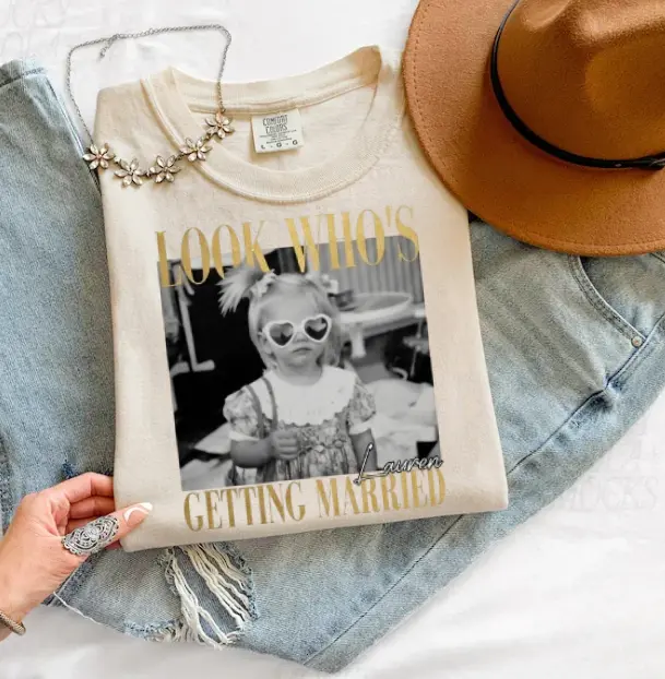[Custom] Comfort Colors Personalized Bachelorette Shirt, Custom Bride Squad Tee, Matching Bridal Party T-Shirt, Bach Trip Group Top