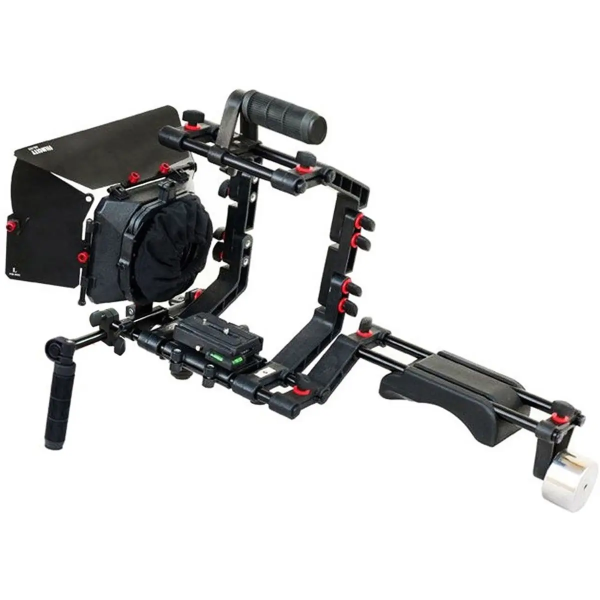 FILMCITY FC-02 DSLR Camera Cage Shoulder Rig Kit with MB-600 Matte Box