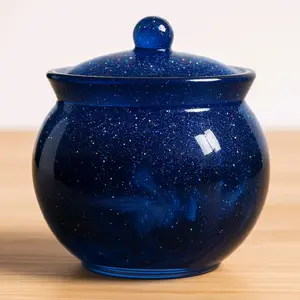 Handmade Galaxy Glitter Jar - Cosmic Design with Holographic Glitter & Crystal Clear Resin - Durable & Lightweight - Perfect for Home Decor & Crystal Storage