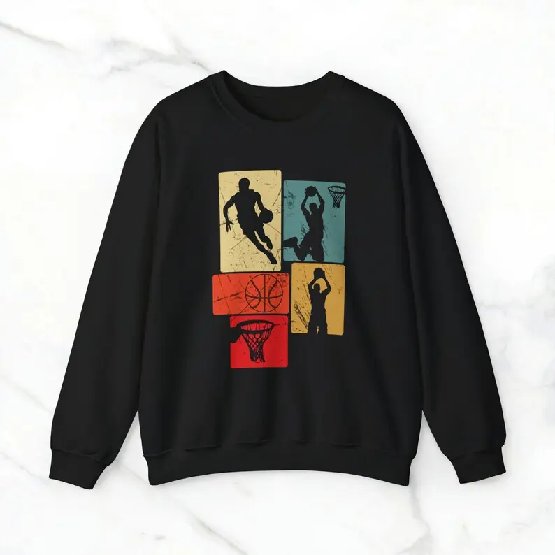 Basketball Player Sweatshirt Basketball Gift Basketball Fan Gift Basketball Life Fun Basketball Sweater Gift 4 Basketball Love