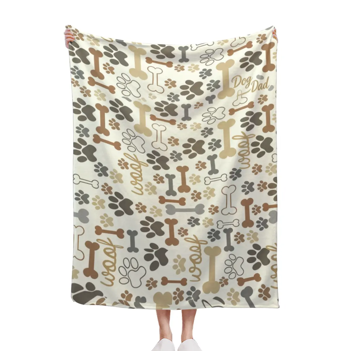 Alphabet Letter Pattern Blanket Neutral Vintage Soft Fleece Throw Blanket Kids Playroom Bedroom Decor