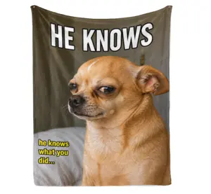 [He knows]Emotional SupportBlanket,ViralFunnyMeme Blanket,Funny Emoji,Meme,Mood Art,funny blanket,Bed Rotting Essential,Dopamine Decor,SummerUltra-LightweightCooling Throw Blanket,TrvaelBlanket,Weirdcore gift dd214