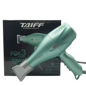 Taiff Fox 3 Professional Hair Dryer 2200W Soft Green | Ionic Technology, Fast Drying, High Performance, 3m Cord