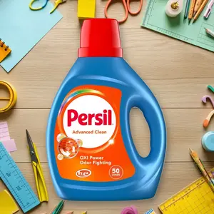 Persil Oxi Liquid Laundry Detergent 100fl oz - Oxi Liquid Detergent, 100fl oz, for Tough Stains, All Fabrics, HE Compatible, Fresh Scent