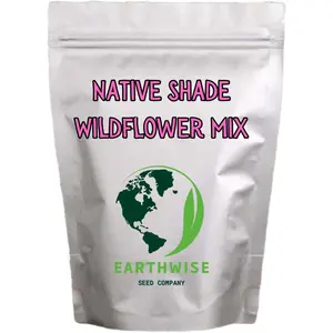 Earthwise Shady Native Wildflower Seed Mix – 1lb – Pollinator-Friendly, Shade-Tolerant Wildflowers – 750 sq. ft.