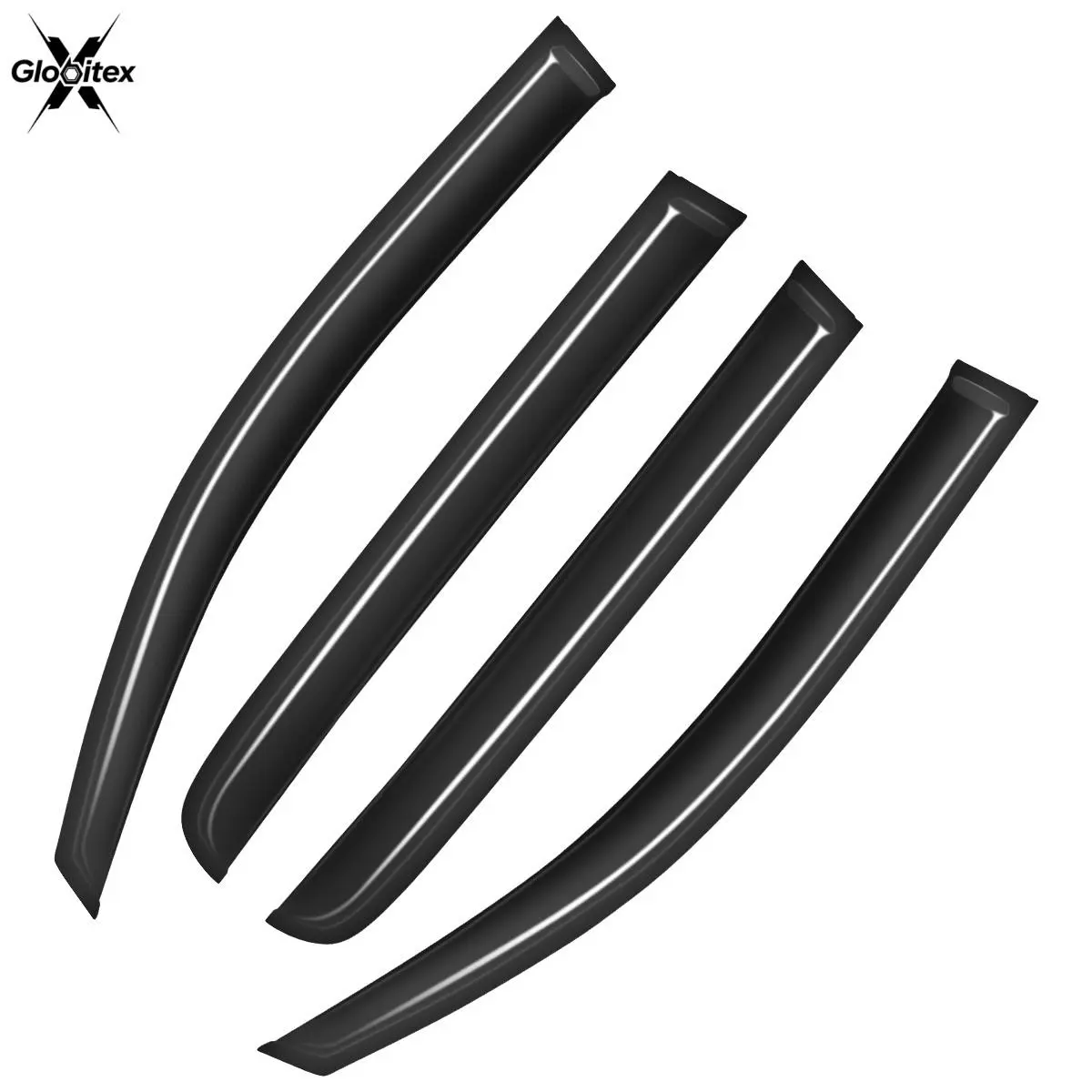 Acrylic 4 x Window Visors for 2017-2024 Honda Ridgeline 4-Door, Sun-Rain Guards with Integrated Injection Molding & Reliable Tape, Car Exterior Sunvisor Side Window Deflectors & Visors