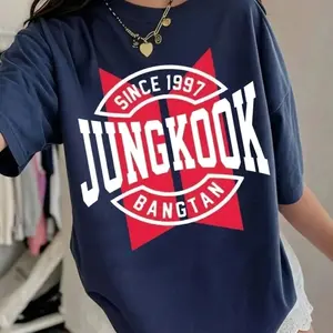 Kookie Bangtan Members Sign World Tour Tracklist 2-sides Unisex Heavy Cotton Tee, Bangtan Concert World Tour Merch & Gift 2026, Bangtan 2026 Album Songs Concert Tee UUR OSP