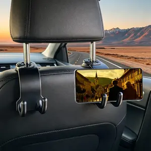 2/4 Pack S-Curve Car Headrest Hooks, Universal Backseat Organizer Hangers for Bags & Groceries, Car Accessories