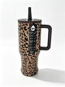 HYDROJUG304 Stainless Steel Insulated Sports Car Cup, Large Capacity, Outdoor Handheld Straw Cup, 40 oz.