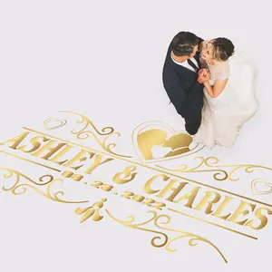 Die Cut Monogram Decal | Cricut Cutting Decal Wrap | Vinyl Floor Decals | Wedding Floor Monogram Sticker | Custom Removable Decal Floor Wrap