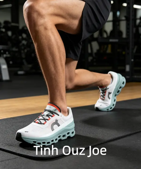 Lightweight Hollow Cushion Pastel Tone Daily Fitness Running Trainers, wear-resistant ultra-breathable woven textile upper, gentle white mint two-tone color matching with vibrant orange lace detail, ergonomic segmented hollow buffer sole