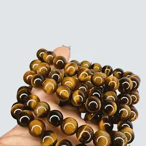 Brown Tiger Eyes Beads Bracelet for Women - Gemstone for Daily Wear or Special Occasions