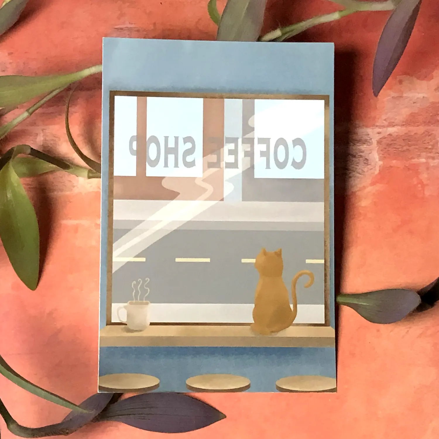 Cat Cafe Postcard
