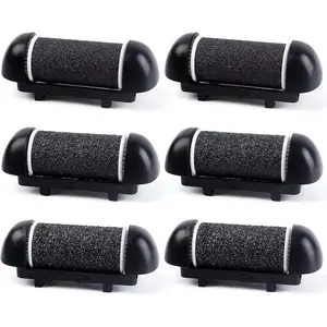 6 PCS Replacement Roller Head for Electric Callus Remover - Feet Pedicure Kit Refill Rollers - Extra Coarse, Regular Coarse, Fine