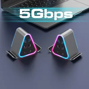 11-In-1 USB-C HUB & Docking Station, USB C Adapter, 4K HDMI Dp Display, 6x 5gbps USB-A Ports, Gigabit Ethernet, Multi-Display Support, USB Port Adapters